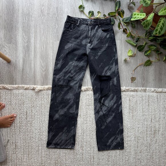 Nastygal Black Pattern Jean - Picture 1 of 3